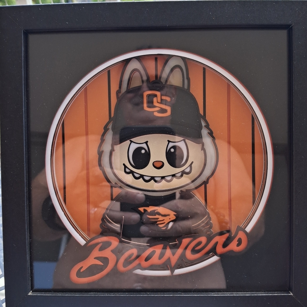 Beavers Mascot Framed Artwork
